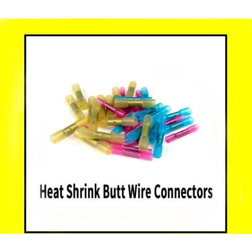 20/30/50Pcs Heat Shrink Butt Wire Connectors electrical connector wire connector BHT-1.25-2-5 AWG16-14 Automobile wire terminal