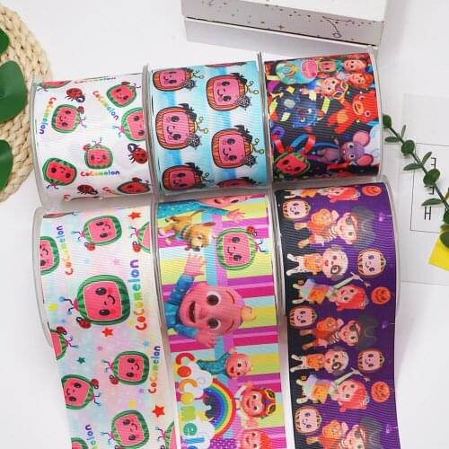 DIY Craft Supplies Cartoon Baby Printed Grosgrain Satin Ribbon 50 Yards, Planar Resins 30 Pieces. 56290