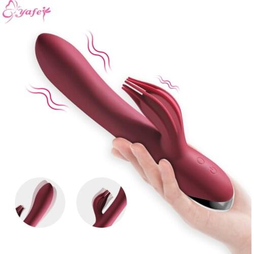 Vibrator G-spot adult sex toy 10-speed powerful dildo rabbit vibrator female clitoris stimulation massage USB charging