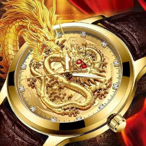 WOKAI Mens Gold Watch