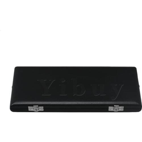 Yibuy Dark Grey Bassoon Reed Storage for 10 pcs Reeds with Soft Flannel Mats