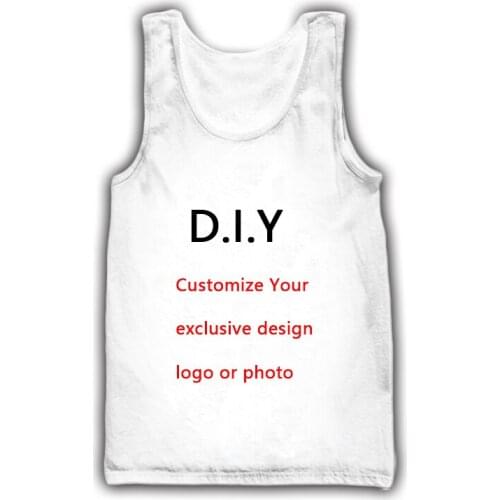 Customized Diy Print Round Neck Vest Sleeveless Breathable Mens Boys Clothes Womens Girls Photo Logo Kids Summer Tank Tops