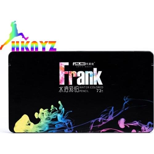 1sets Color pencil 72color water-type color lead filler pen color brush professional painting color pen pencil 12 color iron box