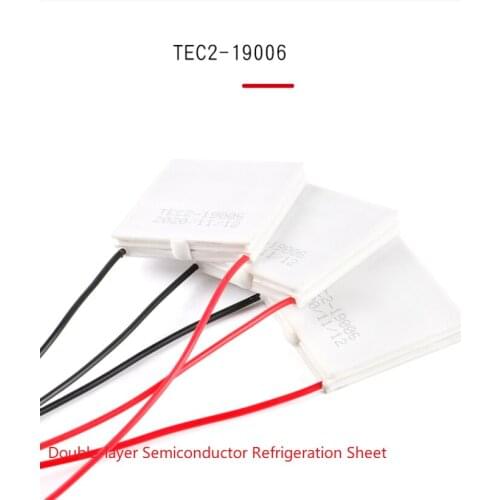 12V 6A TEC2-19006 Double-layer Semiconductor Refrigeration Sheet Large Temperature Difference 40 * 40 * 6.3mm