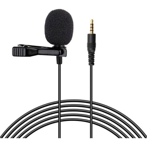 3.5mm Mini Jack Karaoke Collar Clip Mini Microphone Computer Network Omnidirectional Recording Wired Capacitor Phone Microphone