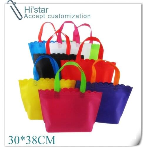 30*38CM 20pcs/lot Custom logo printing Non-woven shopping bag Used for promotion/gift/advertisement and shopping purposes
