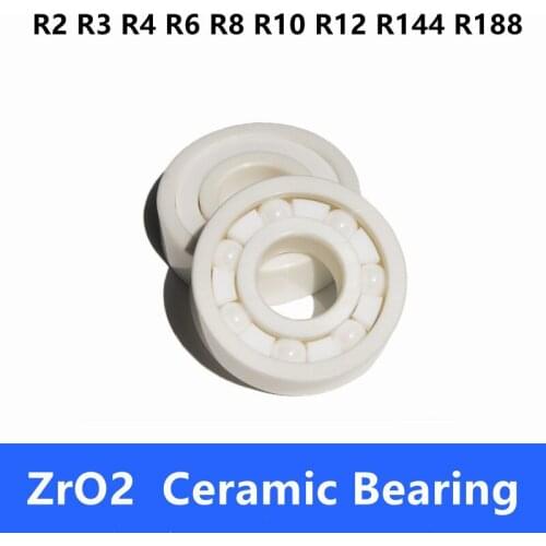 5/10pcs R2 R3 R4 R6 R8 R10 R12 R144 R188 inch ZrO2 full Ceramic ball bearing Zirconia ceramic bearing