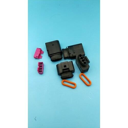 Freeshipping 5/30/100sets 4 Way female male Ignition Coil 1J0 973 824 1J0 973 724 plug connector