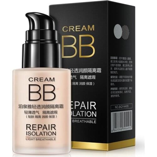 BIOAQUA Facial Foundation Cosemtic Primer Moisturizer Natural Make Up Whitening Breathable Flawless Cover Acne BB Cream Makeup