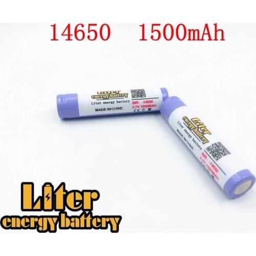 Brand Liter energy batter 3.7V 1500mAh battery 14650 High Drain batterie lithium For imr14650 power