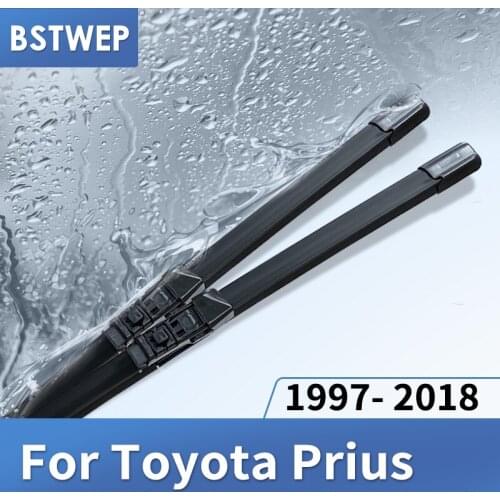 BSTWEP Windscreen Wiper Blades for Toyota Prius Fit Hook Arms / push button arms Model Year from 1997 to 2018