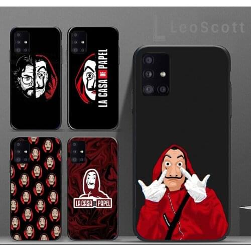 TV Money Heist House Paper Phone Case For Samsung A40 A31 A50 A51 A71 A20E A20S S8 S9 S10 S20 Plus note 20 ultra