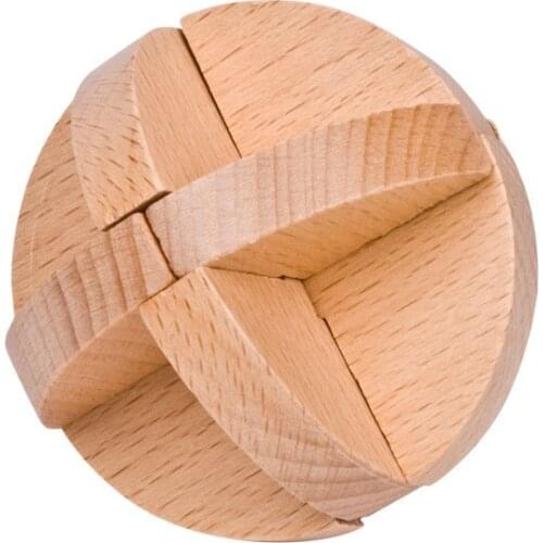 Montessori wooden Puzzle Wire IQ Mind Brain Teaser Puzzles for Children Adults Anti-Stress Reliever Toys