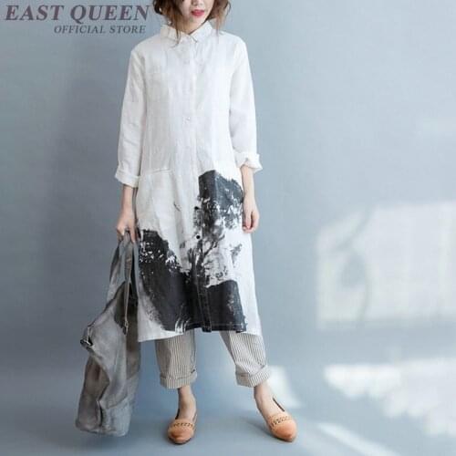 Long shirt female boho chic hippie mexican style women blouse 2018 long kimono female ladies womens tops and blouse AA4126