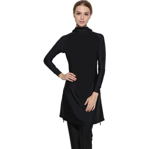 Conservative Swimwear Print for Women Beach Swimwear Islamic Swimming Suit for Girls