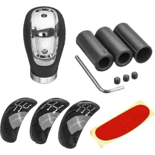 Car Modified PU Change Speed Knob Head Replaceable Gear Covers Gear Lever PU Leather Knob Manual Transmission