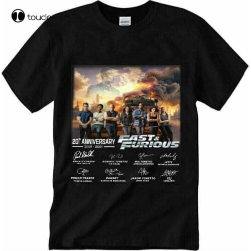 Fast And Furious Season 9 20 Years 2001 2021 Signatures Shirt Size S5Xl Fan Gift