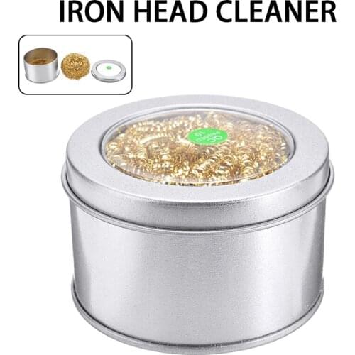 08B/08C Iron Tips Cleaner Welding Soldering Solder Iron Tip Brass Wire Ball Cleaner With Rosin Flux Soldering Flux
