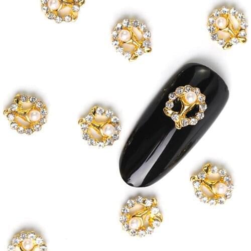 Newest 10 pieces new designs arrives drop nail art 3d crystal gem decoration rhinestone jewelry for decoracion unas
