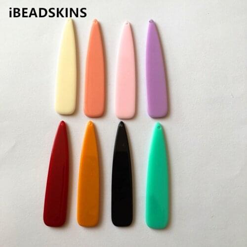 New arrival! 54x12mm100pcs/lot acrylic drop-shape charms for stud earrings/earrings accessories/Earring parts DIY