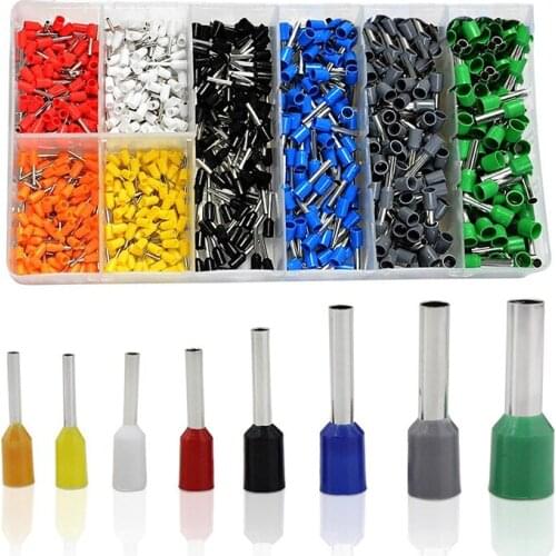New 800 PCS Ferrules kit, Wire Ferrules Crimp Connector, Insulated Cord Pin End Terminal AWG 22-10 Kit ,Great Assortment Ferrule