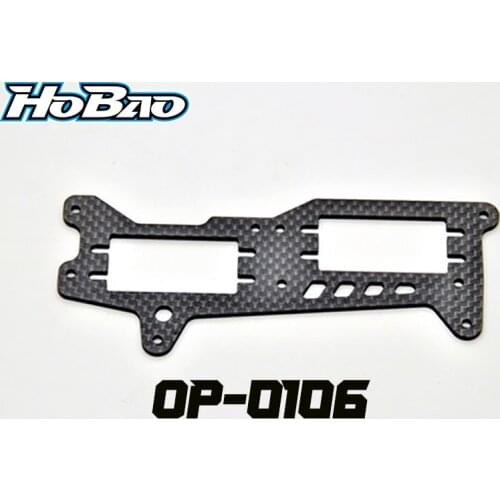 OFNA/HOBAO RACING OP-0106 GRAPHITE RADIO TRAY - 2.5MM FOR 1/8 HYPER VS NITRO BUGGY VT NITRO ON-ROAD