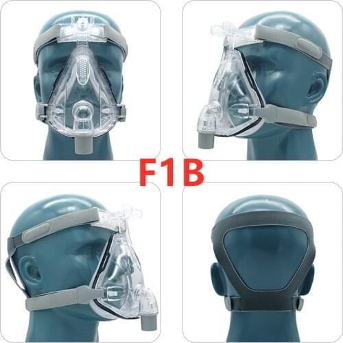 BMC F1A F1B FM2 CPAP Full Face Mask With Adjustable Headgear For Medical Air Breathing Machine Sleep Apnea Anti Snoring