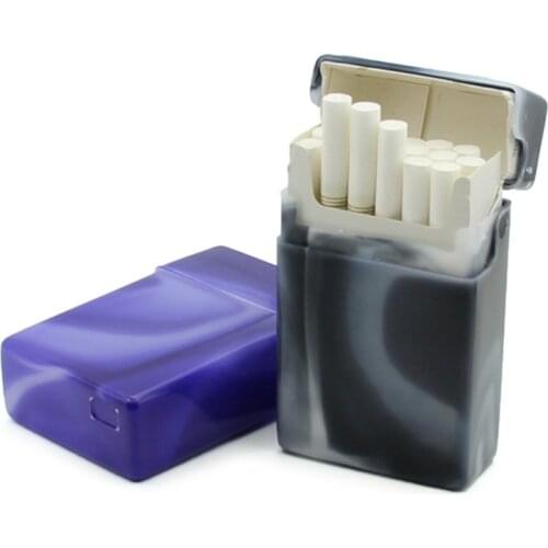 G5AB Portable Plastic Cigarette Case Dispenser Tobacco Storage Box Container Cigarettes Holder