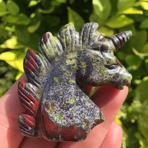 Natural Dragon Blood Stone Crystal Carving Crystal Sculpture
