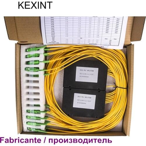 Manufacturer 1X12 Single Mode Dual Window FBT Coupler 3.0mm with connector SC/APC 10pieces