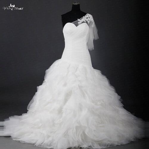 RSW1206 High Quality Ruffles Skirt Puffy Aibaba China Bridal Gowns