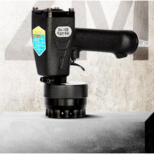 Handheld pneumatic portable steel code word 0-9 marking machine stampper tool, metallurgical stamping Tap Press