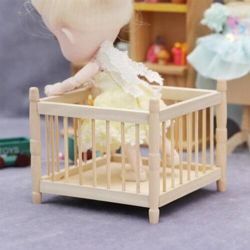 Modern 1/12 Doll House Cradle Miniature Mini Furniture Ornament Accs Gifts