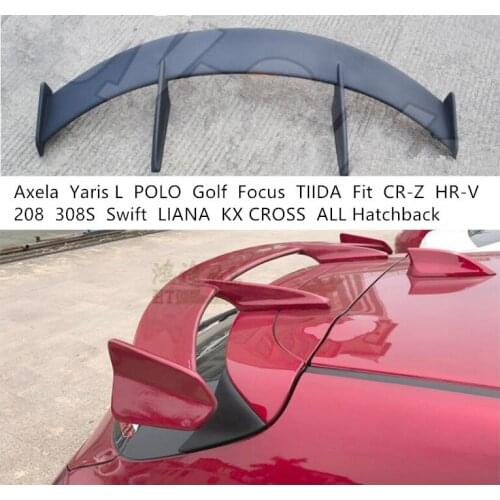 Spoiler For Axela Yaris L POLO Golf Focus TIIDA Fit CR-Z HR-V 208 308S Swift LIANA KX CROSS ALL Hatchback Wing Lip Spoilers