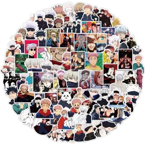 10/50/100pcs Jujutsu Kaisen Anime Stickers For DIY Stationery Guitar Bicycle Skateboard Phone Laptop Suitcase Waterproof Sticker