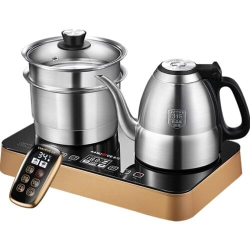 Intelligent Fountain Style Tea Art Stove Kettle Automatic Water Supply By Remote Control Tea Ceremony Stove Tea Cup Set