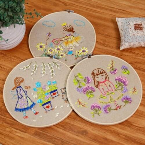 High Quality Adjustable Bamboo Embroidered Circle Sewing Tool Embroidered Bandage Cross Stitch Crafts Home Tools