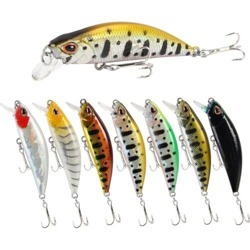 1PCS Minnow Wobbler Fishing Lure 5.5cm 5g Jerkbait Bait Perch Pesca Mini Sinking Wobblers Fishing Lures Hard Artificial Bait