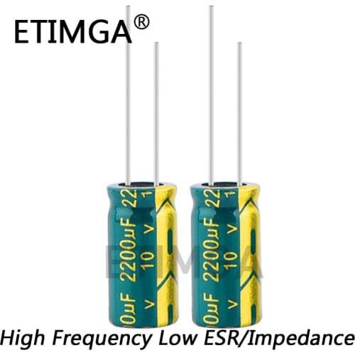 10pcs/lot 10V 2200UF 10*17 Aluminum Electrolytic Capacitor Size 10X20mm 2200UF 10v 20