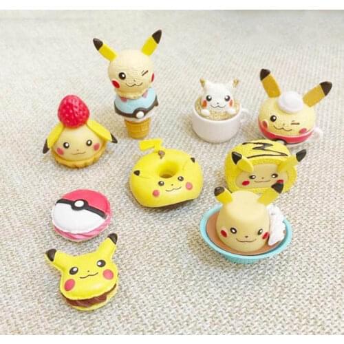 New 40PCS Pik Afternoon Tea Food 1.5“ 4CM PVC Action Figure Toy