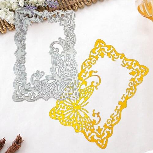 Butterfly Flower Frame Cutting Clipping Embossing Home Decoration Carbon Steel Knife Die For DIY Scrapbooking