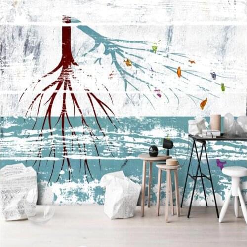 Black and White Wall Decor Tree Wallpaper for Walls abstract 3d Wallpaper for Bedroom Dining Room Wall Art Restaurant Wall Paper