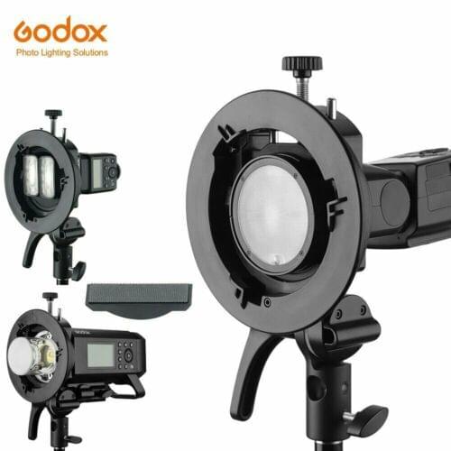 JINTU Godox S2 Bowens Mount S-type Holder Bracket for Godox V1 AD400PRO AD200pro Flash speedlite