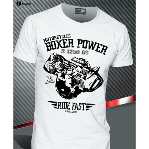 T-Shirt R1200Gs R1250 Gs Exclusive Adventure Boxer Power Engine Motorrad Men 2019 Summer Printing Cotton Tops Tees T Shirt