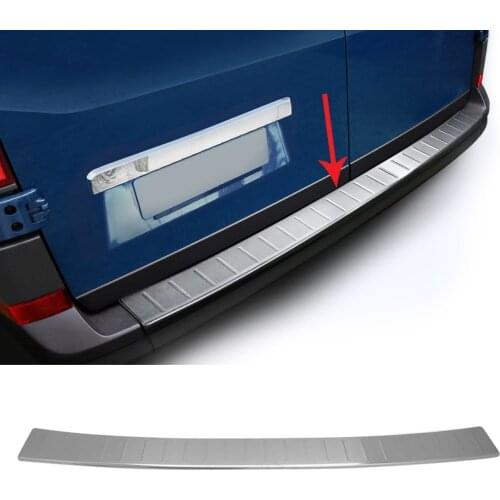 Rear Bumper VW Craft Chromium Stainless steel 2017 and Post Threshold