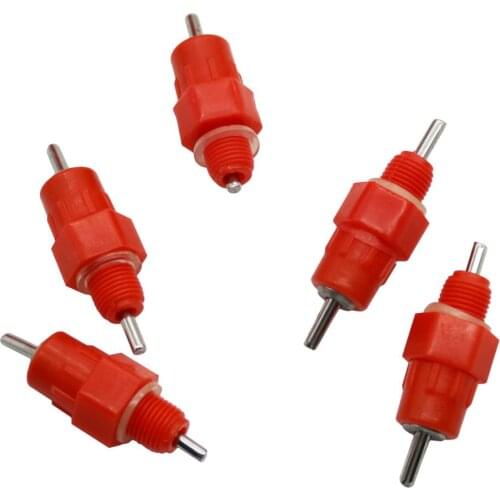 5 Pcs Chicken Nipple Drinker Feeder Water Cups Quail Drinkers Waterer 360 Degree Automatic Drinker Poultry Feeding Supplies