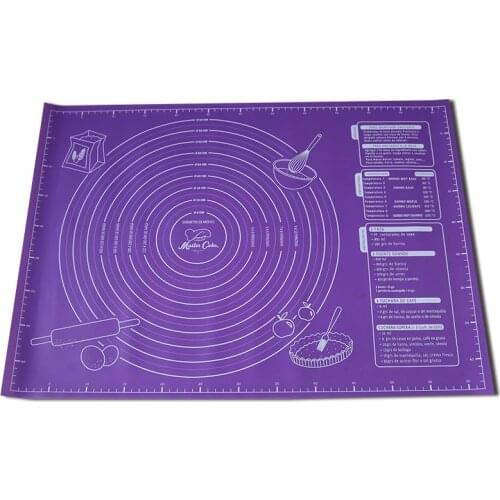 1Pcs 45*60CM Rolling Kneading Mat Baking Supplies Kitchen Gadget Soft Cupcake Dessert Soap Non-Stick Food Grade Silicone Pad