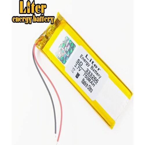 Lithium polymer battery 333266 3.7V 750MAH MP5 GPS Dipper LED light box DIY speaker
