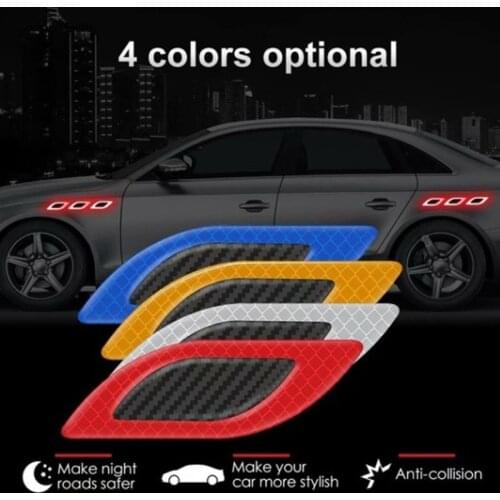 Bumper bumper door scratch-proof glow-light rear view mirror bumper sticker