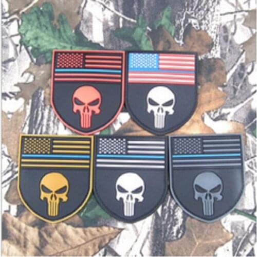 Ruber PVC Glue Armband American Mercenaries Werewolf Legion Patches Shield Skeleton American Flag Patch Magic Sticker